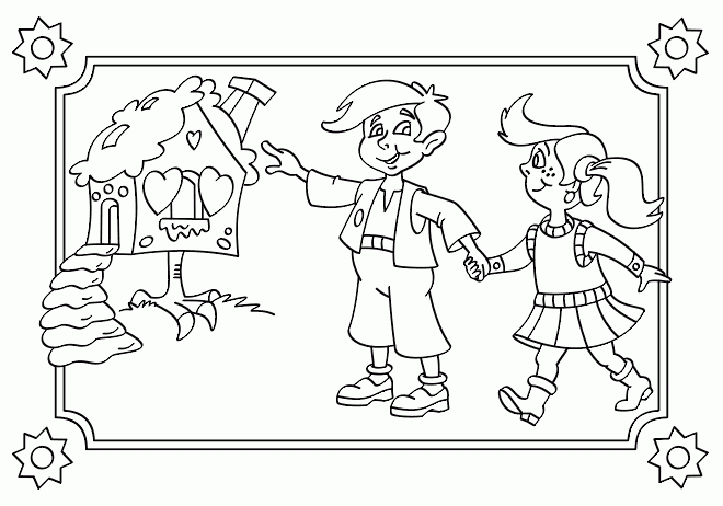 Jaś i Małgosia – Kolorowanki dla dzieci (12)