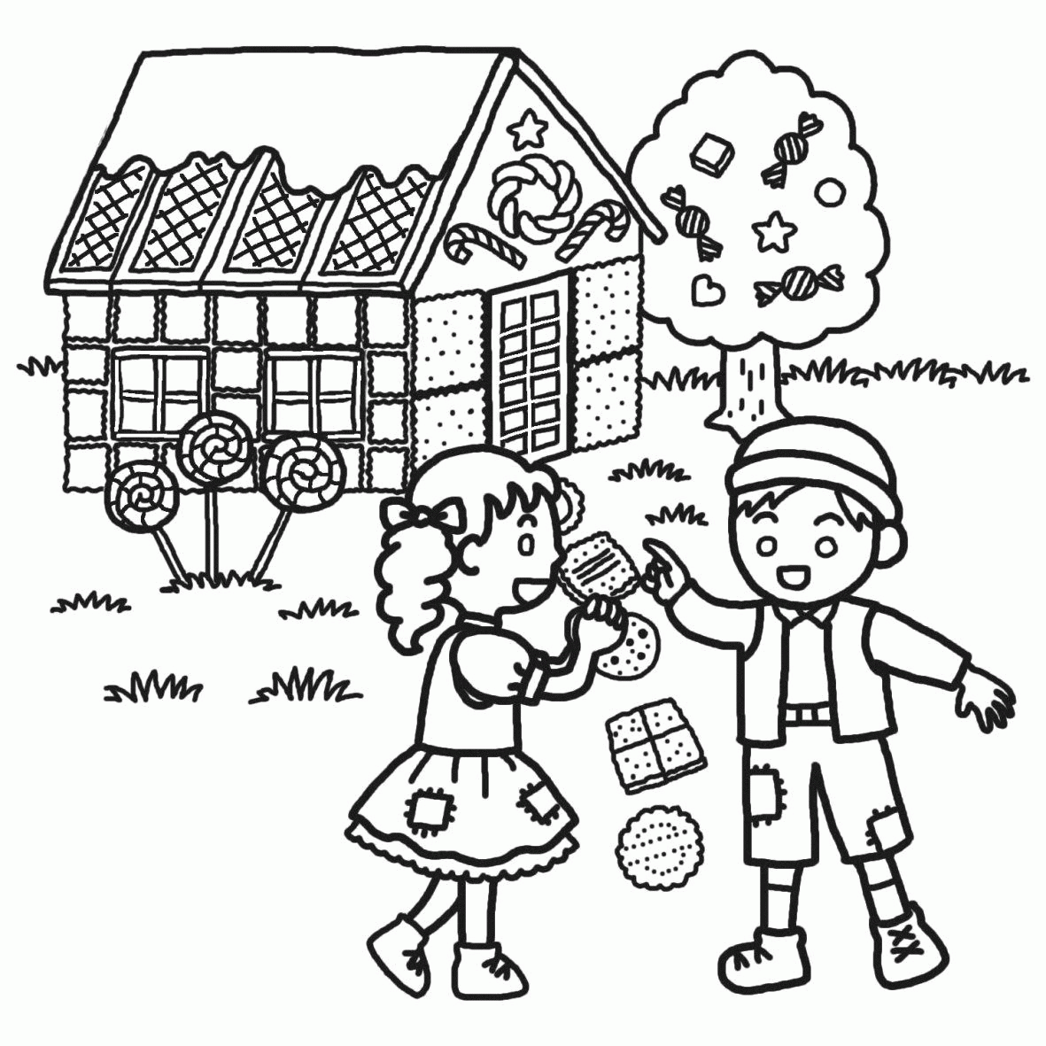 Jaś i Małgosia – Kolorowanki dla dzieci (17)