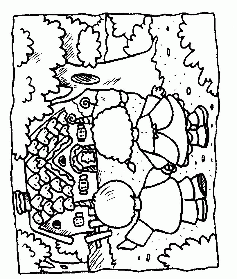 Jaś i Małgosia – Kolorowanki dla dzieci (22)