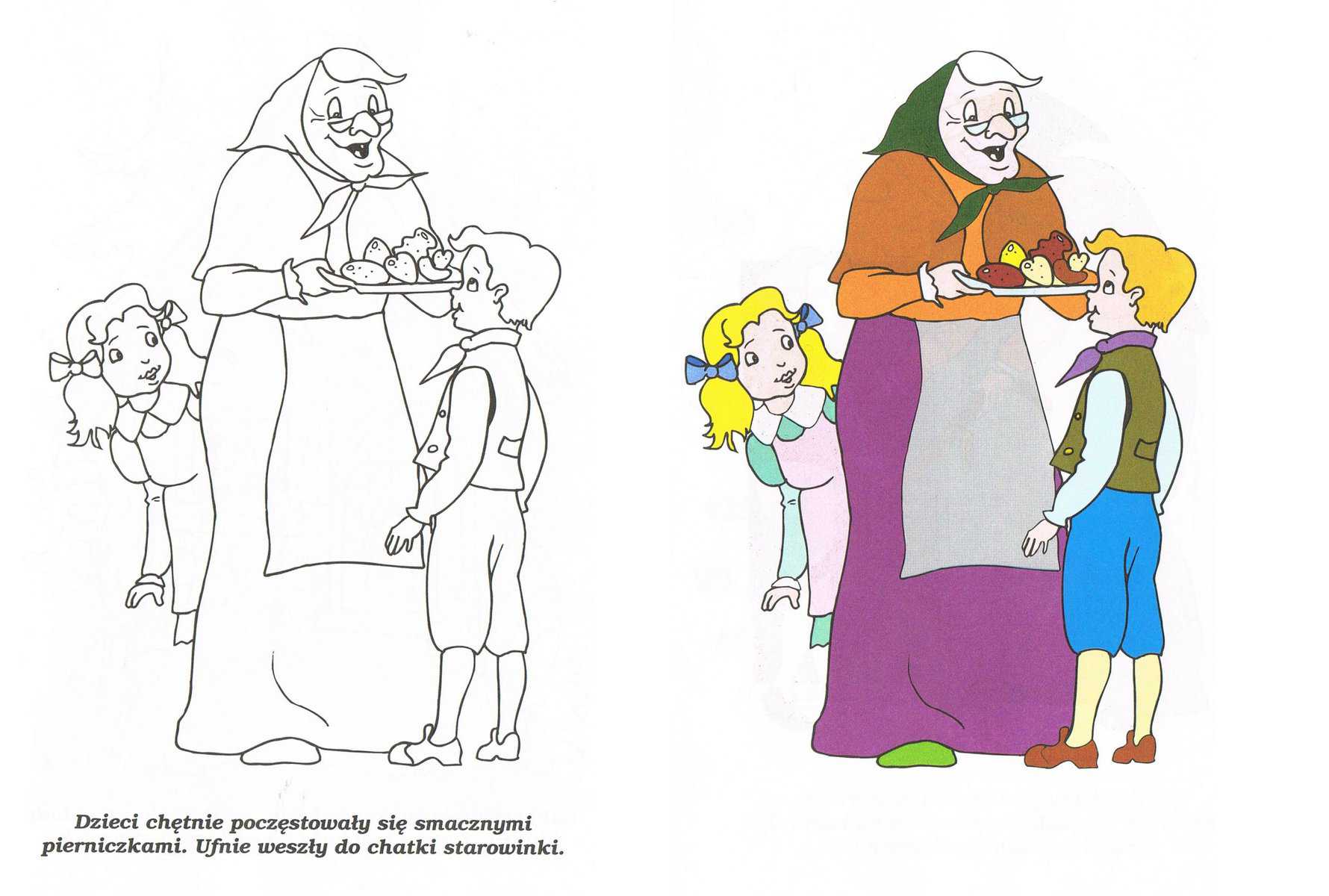 Jaś i Małgosia – Kolorowanki dla dzieci (4)