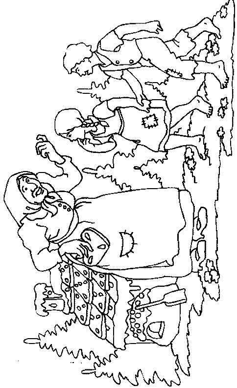 Jaś i Małgosia – Kolorowanki dla dzieci (6)