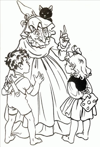 Jaś i Małgosia – Kolorowanki dla dzieci (7)