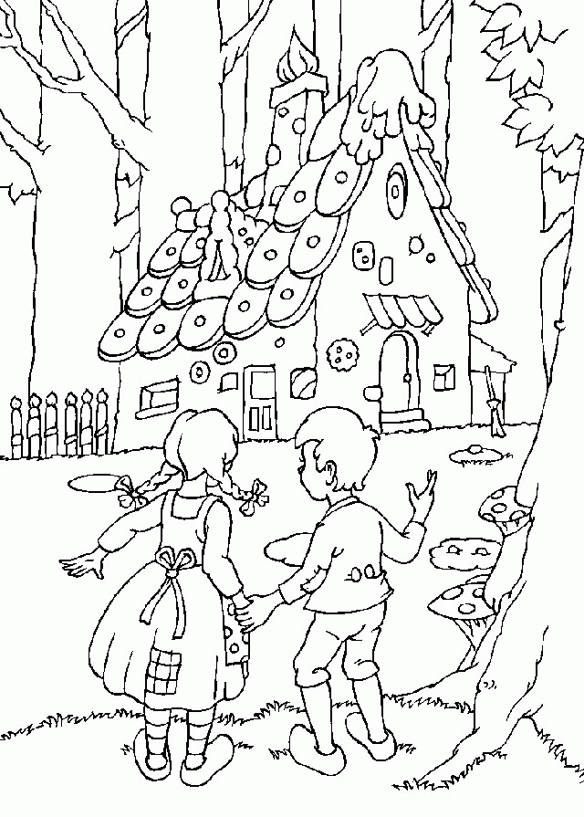 Jaś i Małgosia – Kolorowanki dla dzieci (9)