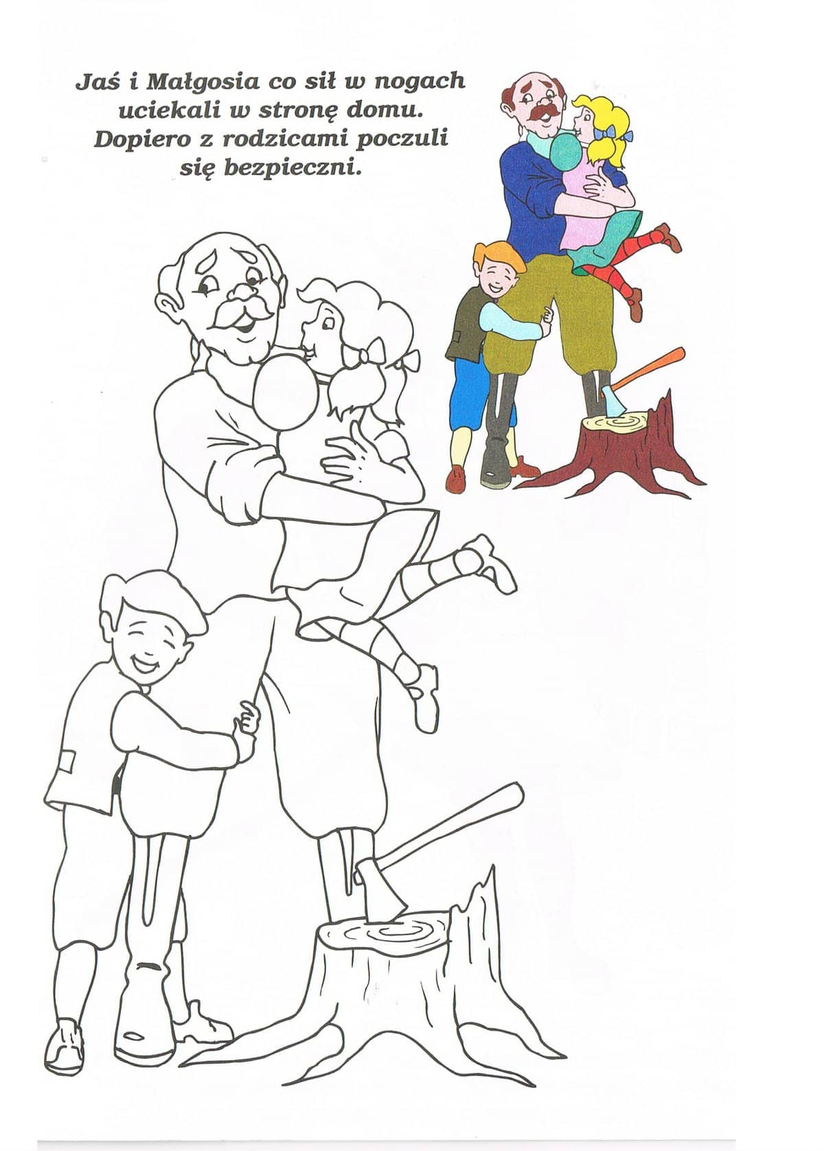 Jaś i Małgosia – Kolorowanki dla dzieci (9)