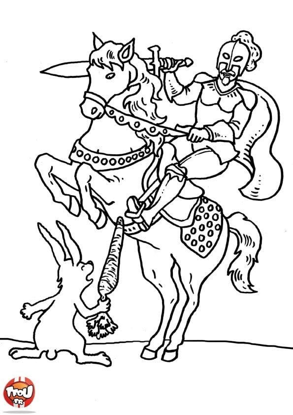 rycerze – kolorowanka (10)