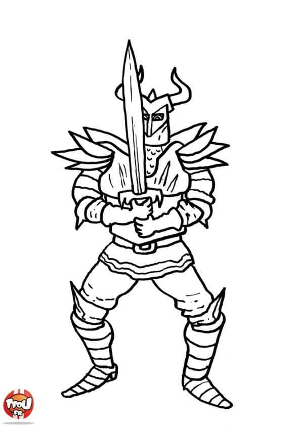 rycerze – kolorowanka (14)