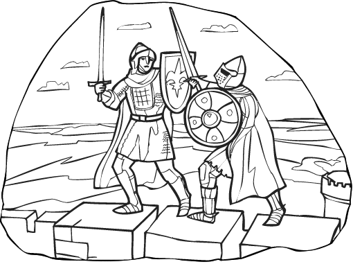 rycerze – kolorowanka (23)