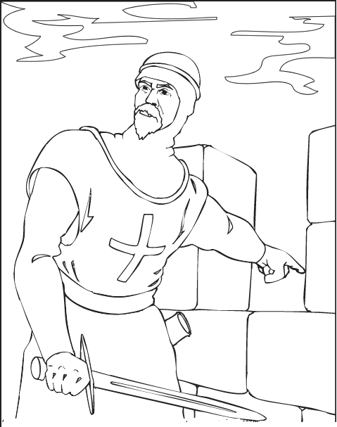 rycerze – kolorowanka (24)