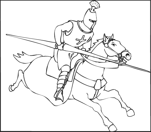 rycerze – kolorowanka (26)