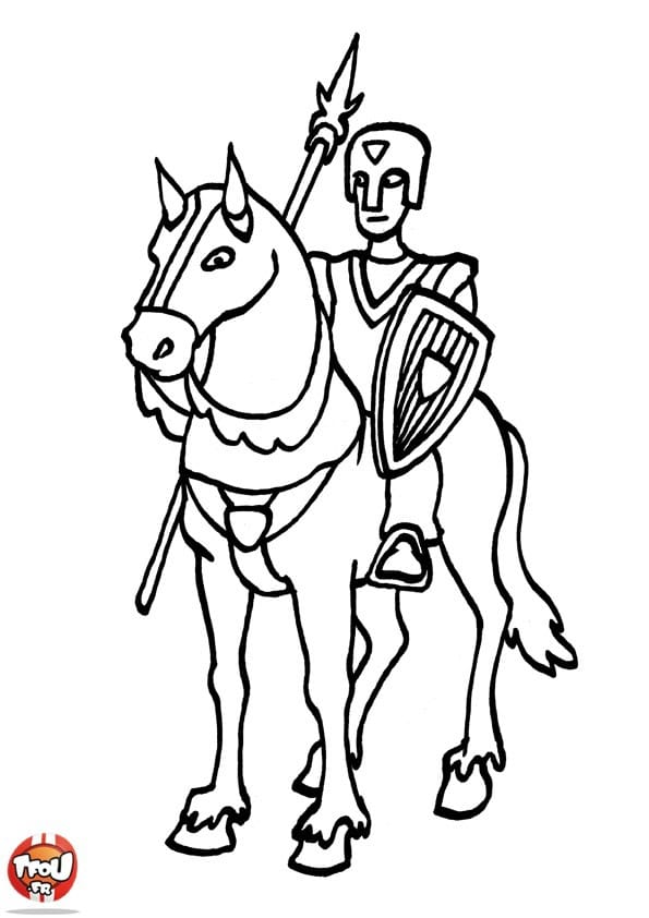 rycerze – kolorowanka (34)