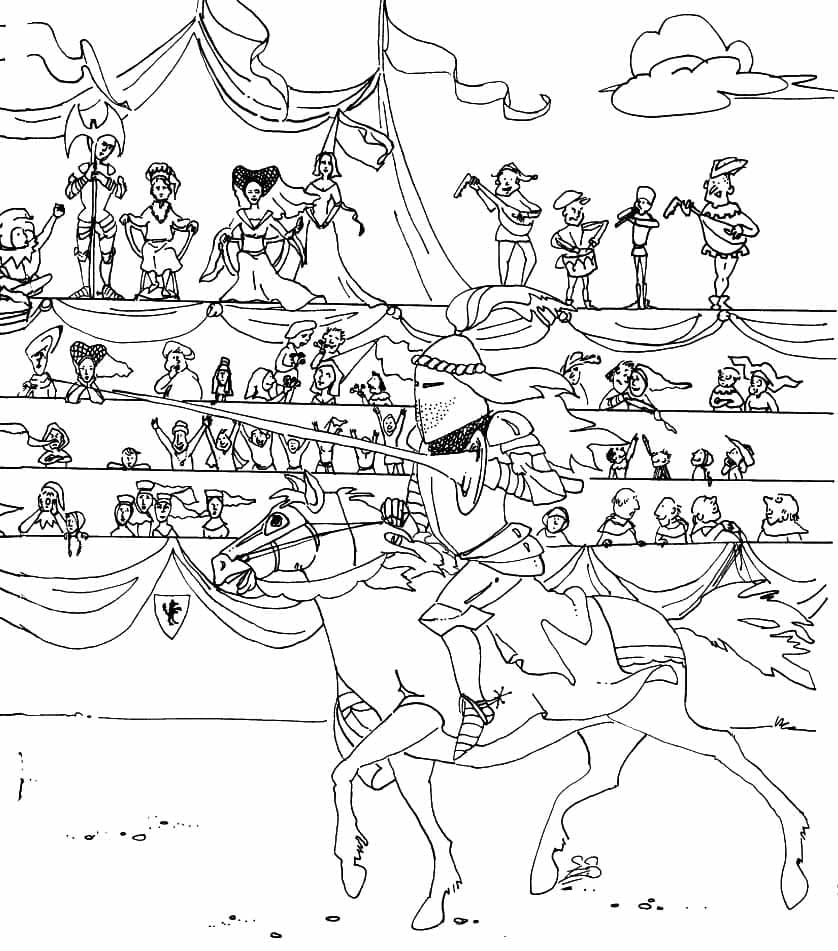 rycerze – kolorowanka (5)